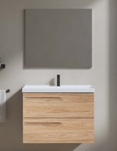 Mueble baño Vitale + lavabo Cairo - 2 cajones suspendidos 2