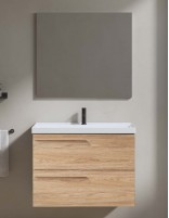 Mueble baño Vitale + lavabo Cairo  Hickory Nature