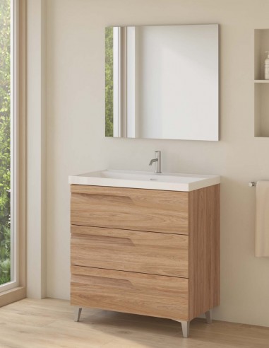 Mueble Vitale - lavabo Cairo 3 cajones con patas
