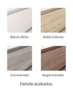 Mueble Royo lavabo - desplazado Sansa de 3 cajones y 1 puerta 2