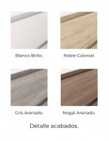 Mueble Royo lavabo desplazado acabados