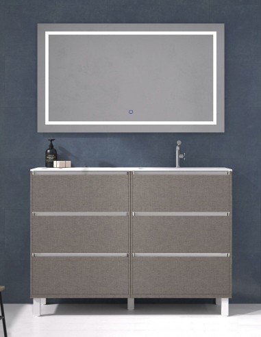 Mueble lavabo seno desplazado 6 cajones cairo