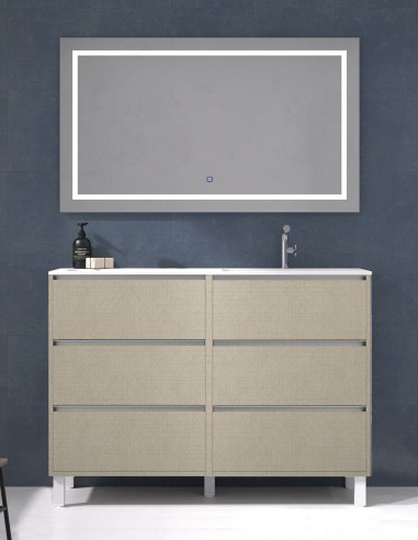 Mueble lavabo seno desplazado 6 cajones nairobi