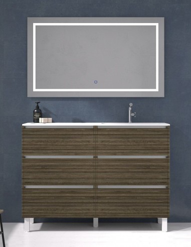 Mueble lavabo seno desplazado 6 cajones ribons