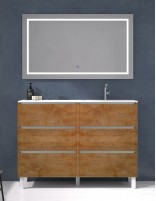 Mueble lavabo seno desplazado 6 cajones rustik