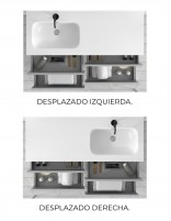 MUEBLE LAVABO SENO DESPLAZADO 6 CAJONES DETALLE
