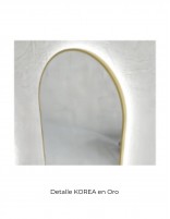 Detalle Espejo cápsula metálico - KOREA de BathDecor