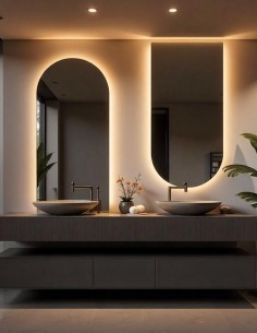 Espejo capilla luz LED - CALMA de BathDecor