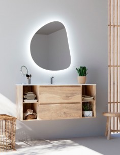 Espejo forma orgánica - PETRA de BathDecor