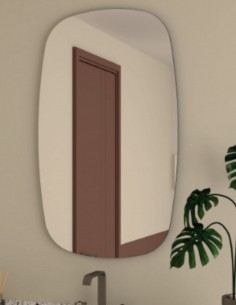 Espejo forma barril - WHITE NOL de BathDecor