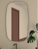 Espejo forma barril - WHITE NOL de BathDecor