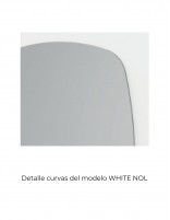 Detalle Espejo forma barril - WHITE NOL de BathDecor