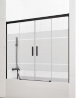 Mampara bañera Basic GME Negra decorada