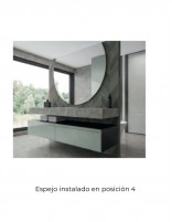 Espejo semicircular sin luz - CIO EXPRESS NOL de BathDecor