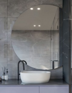 Espejo semicircular sin luz - CIO EXPRESS NOL de BathDecor