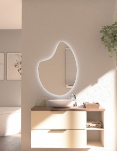 Espejo LED forma orgánica - BUILD de BathDecor
