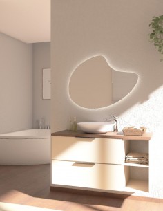 Espejo LED forma orgánica - BUILD de BathDecor 2