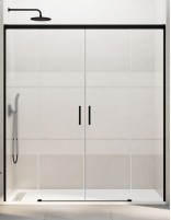 Mampara Basic GME negra decorado