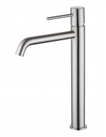 Pack Grifo de lavabo alto níquel Monza + Válvula click-clack de Imex