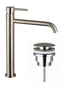 Pack Grifo lavabo alto - cromo/níquel + Válvula click-clack SIRIO de GME 2