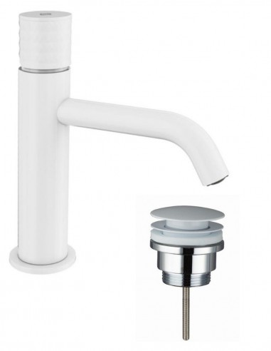 Pack Grifo lavabo bajo - blanco +...