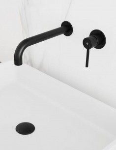 Pack Grifo empotrable acabado en blanco o negro para lavabo - Sirio de GME