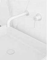 Pack Grifo empotrable acabado en blanco o negro para lavabo - Sirio de GME