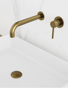 Pack Grifo empotrable acabado en oro o cobre para lavabo - Sirio de GME