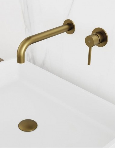 Pack Grifo empotrable acabado en oro o cobre para lavabo - Sirio de GME