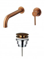 Pack Grifo empotrable acabado en oro o cobre para lavabo - Sirio de GME