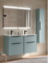 Conjunto suspendido lavabo doble aqua