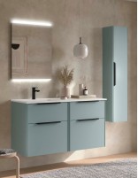 Conjunto 120 lavabo desplazado aqua izquierda