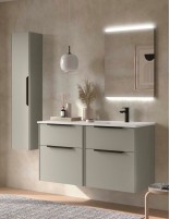 Conjunto 120 lavabo desplazado grey derecha
