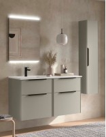 Conjunto 120 lavabo desplazado grey