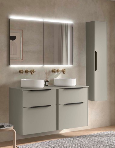 Conjunto 120 sobre encimera grey satin