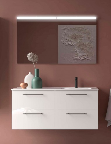 Mueble lavabo desplazado Salgar white dcha