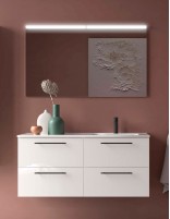 Mueble lavabo desplazado Salgar white dcha