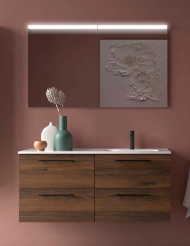 Mueble lavabo desplazado Salgar nogal dcha