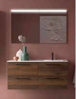 Mueble lavabo desplazado Salgar nogal dcha