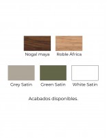 Mueble lavabo desplazado Salgar acabados