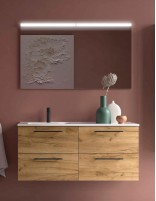 Mueble lavabo desplazado Salgar roble izq