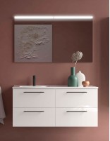 Mueble lavabo desplazado Salgar white izq
