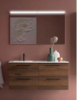 Mueble lavabo desplazado Salgar nogal izq