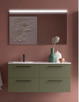 Mueble lavabo desplazado Salgar green izq