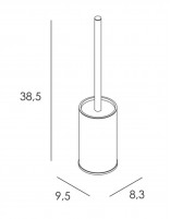 Croquis de Escobillero suelo - inox. cepillado ECO de Manillons Torrent