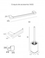 Croquis de Pack de accesorios para baño - Yass de Manillons Torrent