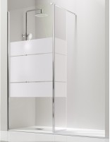 Panel fijo ducha + hoja abatible decorado CLIO