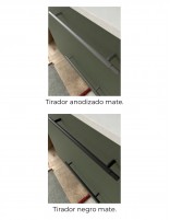 Mueble lavabo doble Salgar opciones tiradores