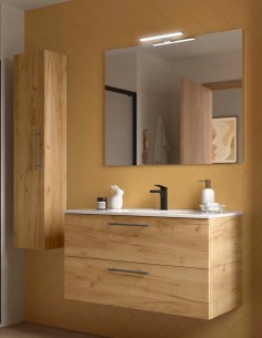 Mueble lavabo Salgar SILANE 2 cajones tiradores texturizados