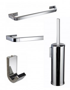 Pack de accesorios para baño - cromo LUXOR de Manillons Torrent